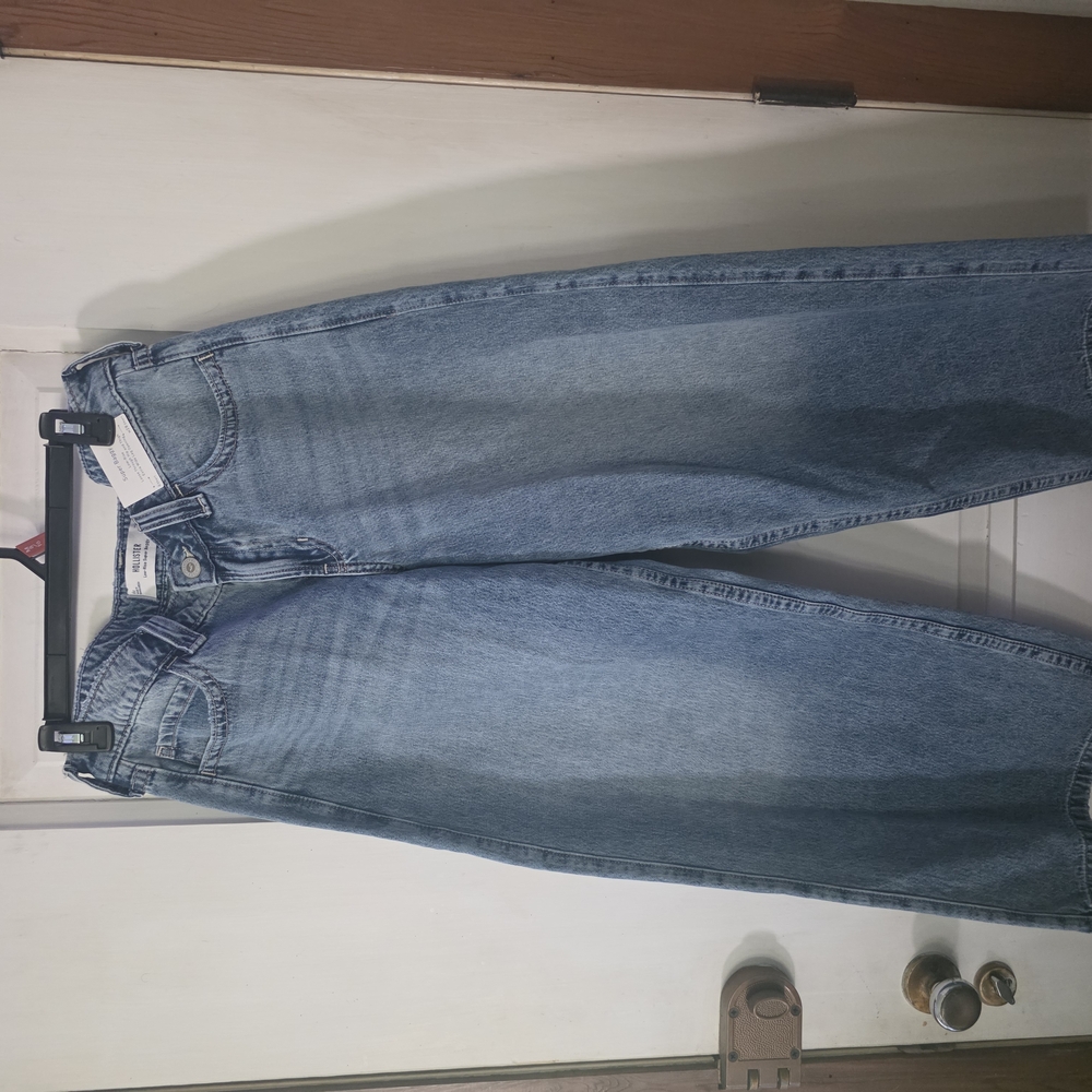 Hollister Blue Flare Wide Leg Jeans
